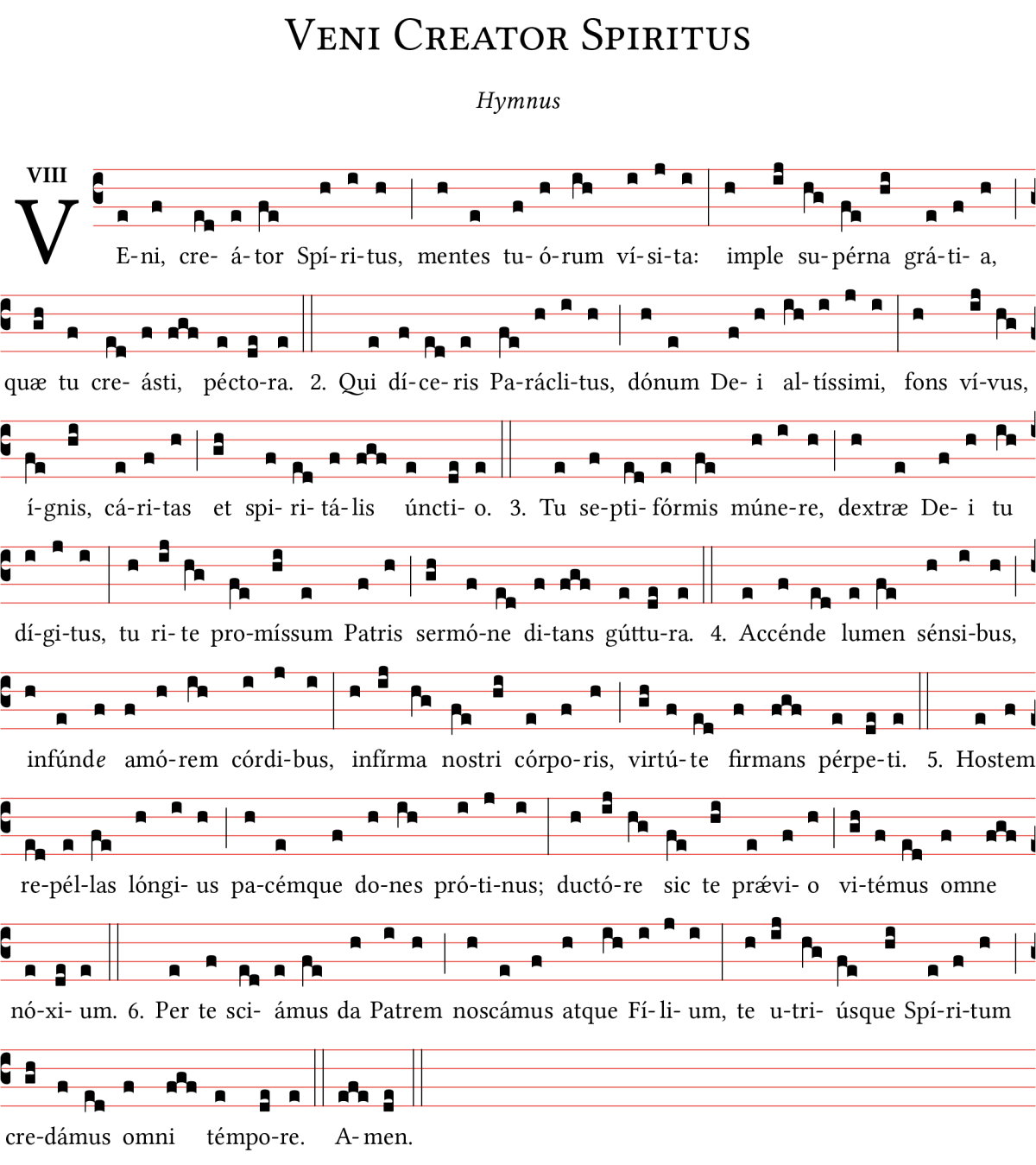 Veni Creator Spiritus Gregorianum Org