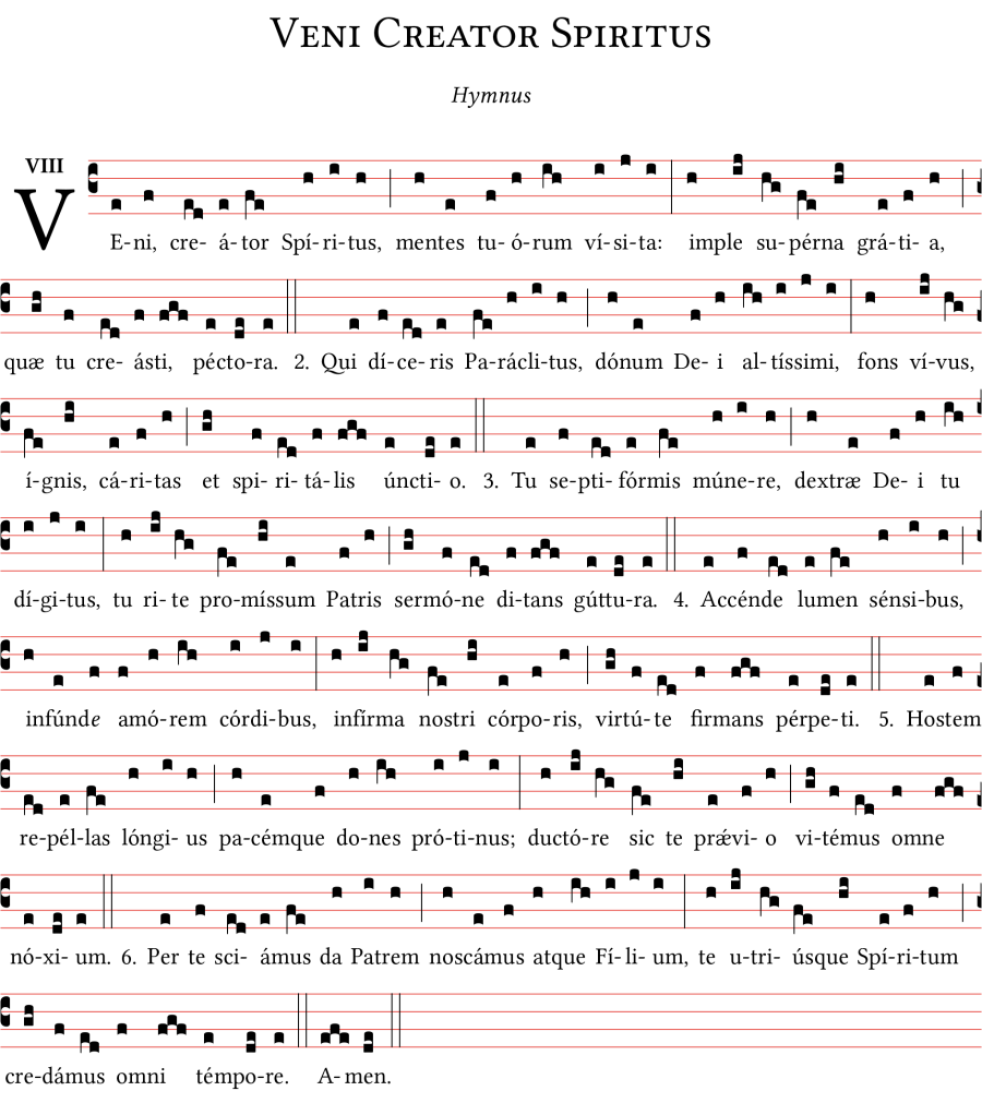 Veni Creator Spiritus Gregorianum Org